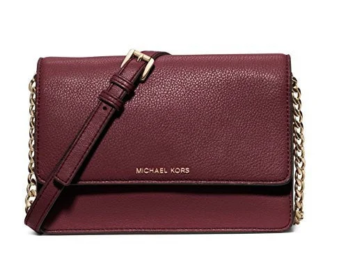 Michael Kors Merlot Daniela Small Leather Crossbody Bag