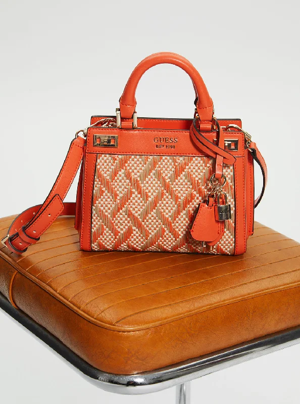 Orange Katey Mini Satchel Bag