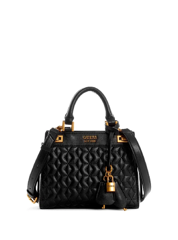 Black Katey Mini Satchel Bag