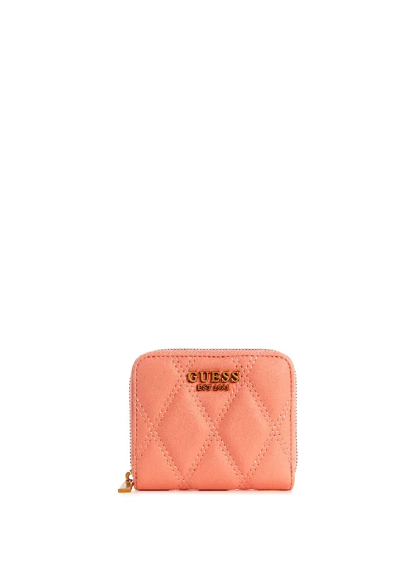 Orange Triana Small Zip Wallet