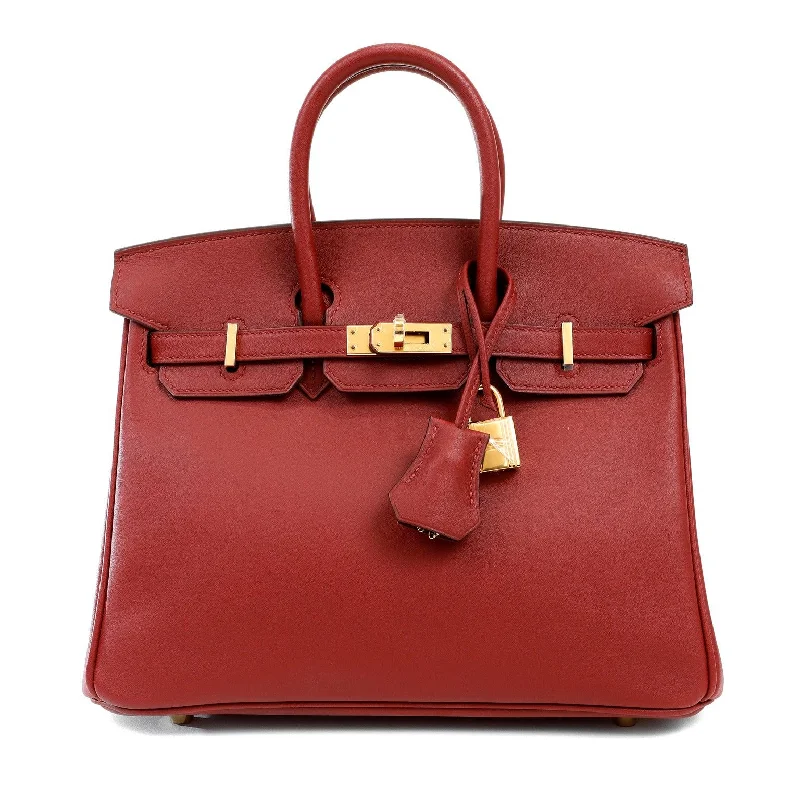 Hermès 25cm Rouge H Swift Birkin w/ Gold Hardware