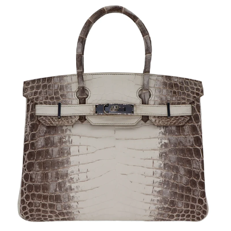 Hermès 30cm Birkin Blanc Himalaya Matte Niloticus Crocodile Palladium Hardware