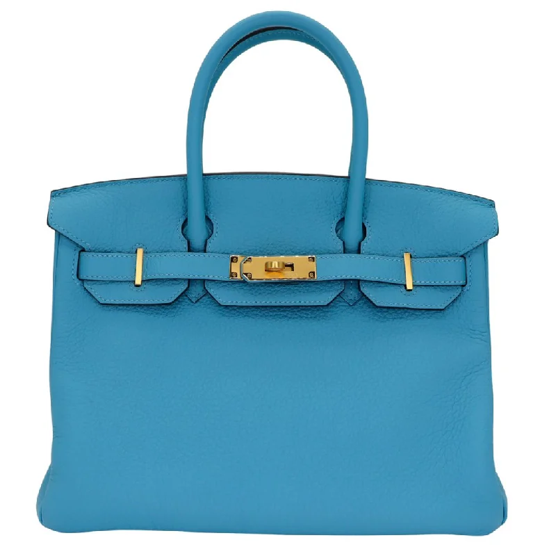 Hermès 30cm Birkin Bleu Du Nord Togo Leather Gold Hardware