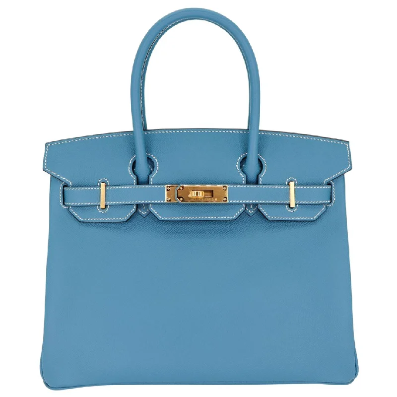 Hermès 30cm Birkin Bleu Jean Epsom Leather Gold Hardware