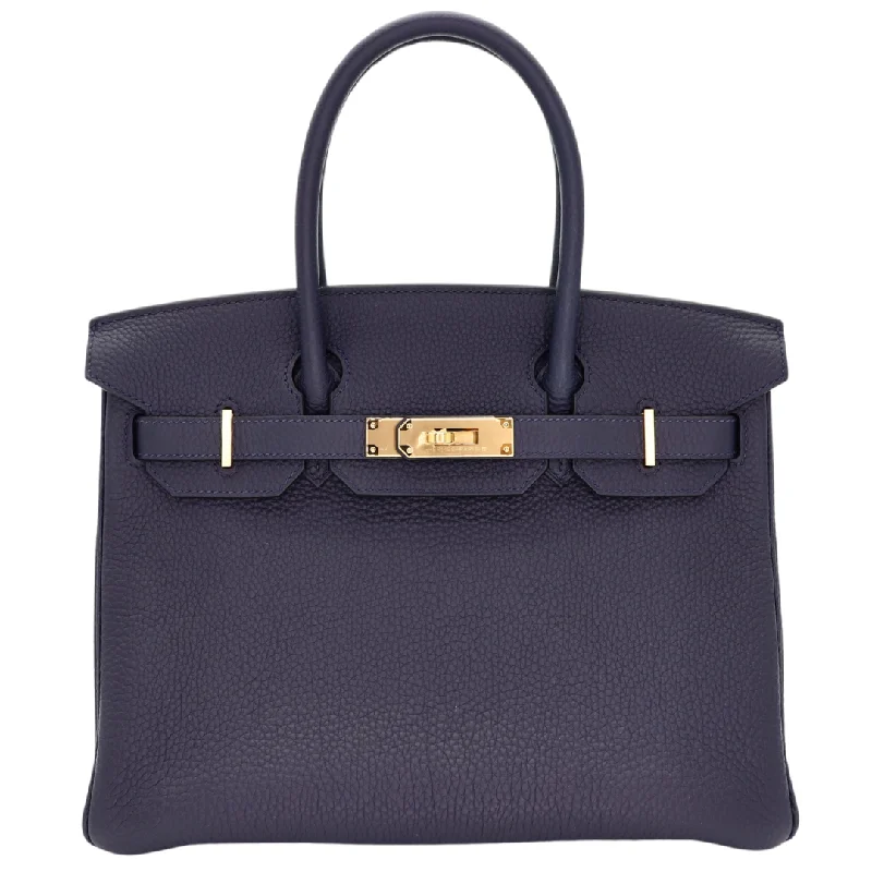 Hermès 30cm Birkin Bleu Nuit Togo Leather Gold Hardware