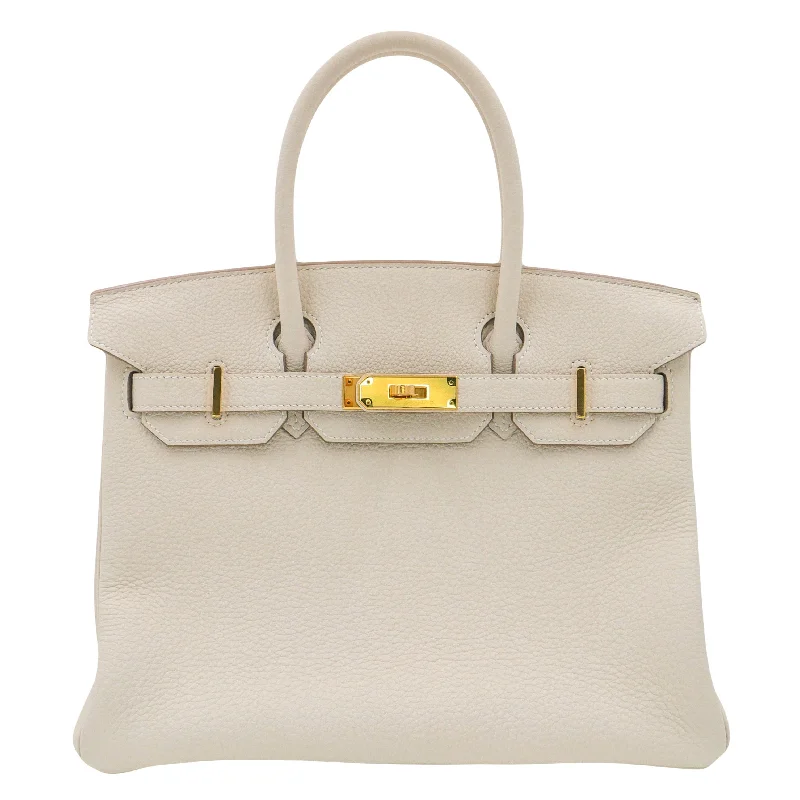 Hermès 30cm Birkin Craie Togo Leather Gold Hardware