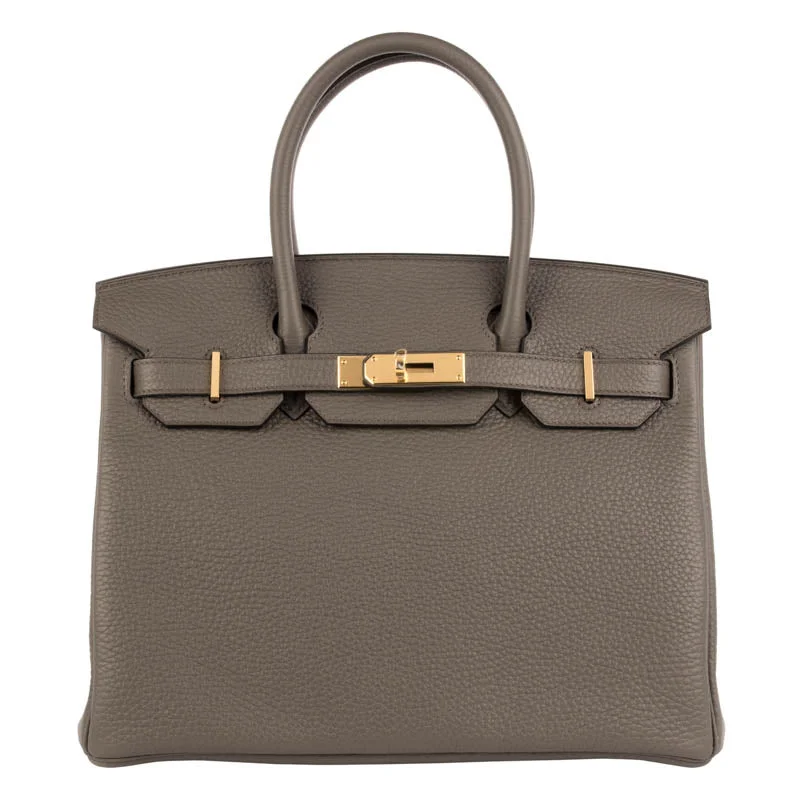 Hermès 30cm Birkin Etain Togo Leather Gold Hardware