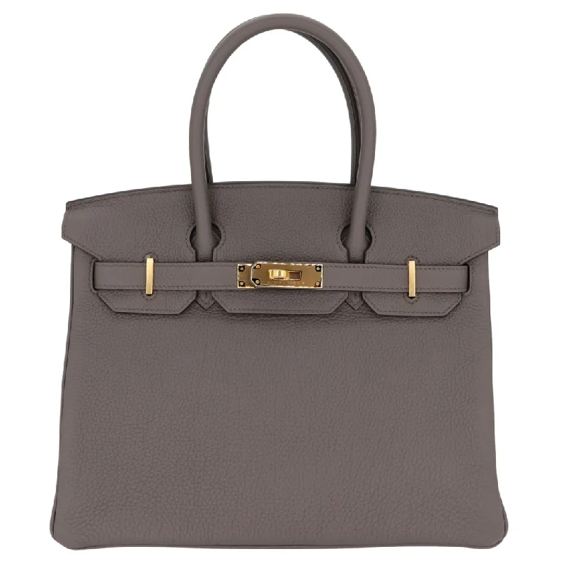 Hermès 30cm Birkin Etain Togo Leather Gold Hardware