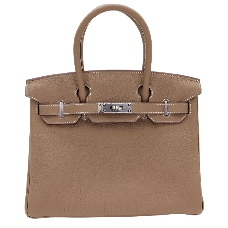 Hermès 30cm Birkin Etoupe Togo Leather Palladium Hardware