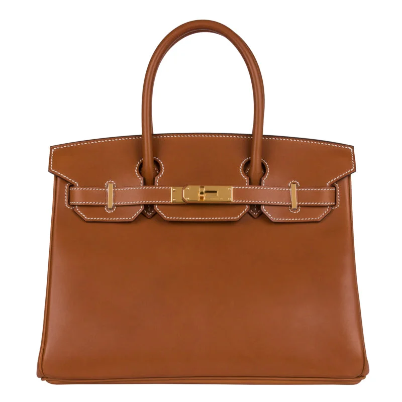 Hermès 30cm Birkin Fauve Barenia Leather Gold Hardware