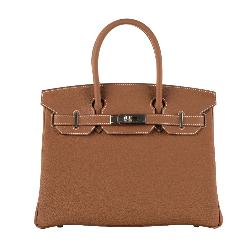 Hermès 30cm Birkin Gold Togo Leather Palladium Hardware