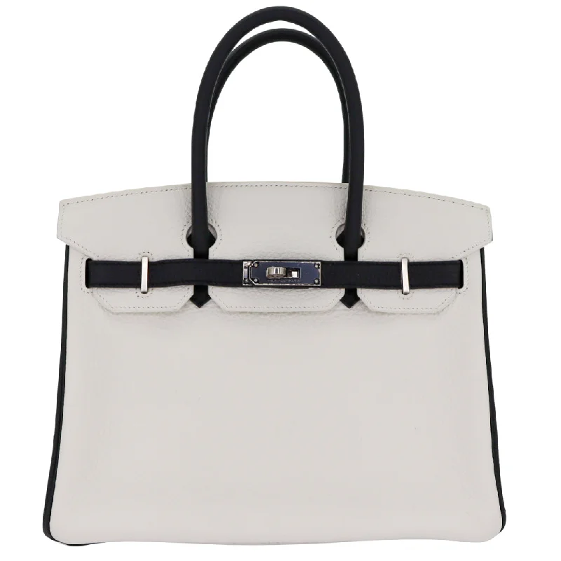 Hermès 30cm Birkin HSS Panda Black/White Clemence Leather Palladium Hardware