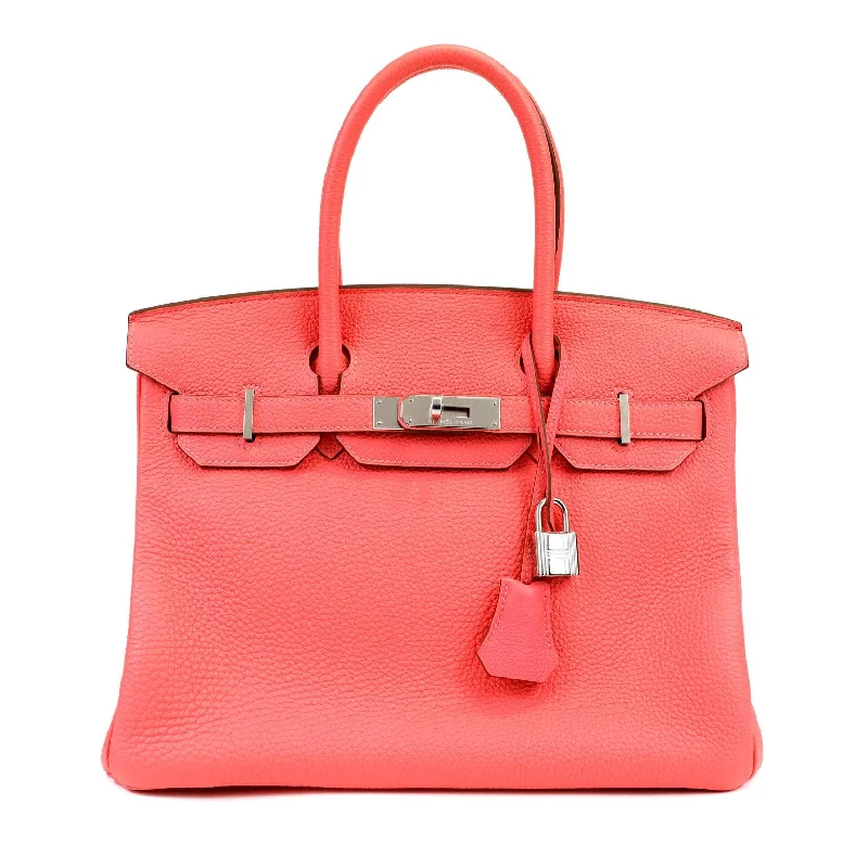 Hermes 30cm Rose Pink Togo Birkin w/ Palladium Hardware