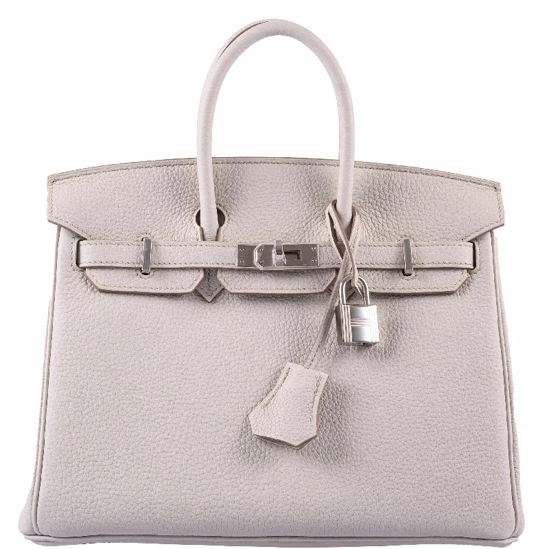 Hermès Birkin 25 Beton Togo Palladium Hardware - 2019, D