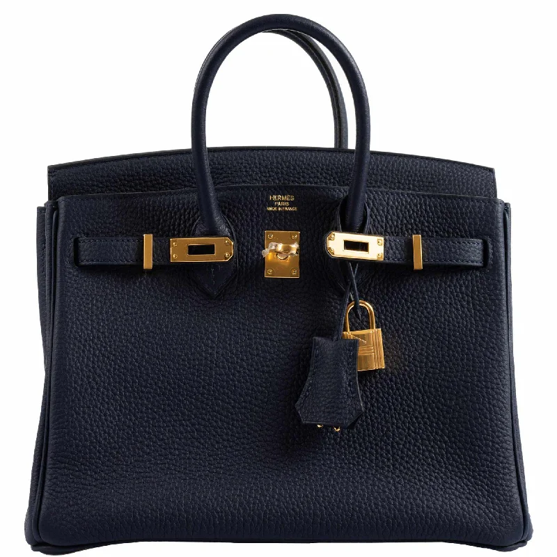 Hermès Birkin 25 Bleu Nuit Togo Gold Hardware - 2019, D