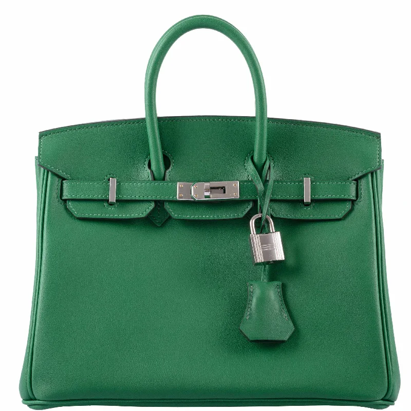 Hermès Birkin 25 Cactus Swift Leather Palladium Hardware - 2019, D