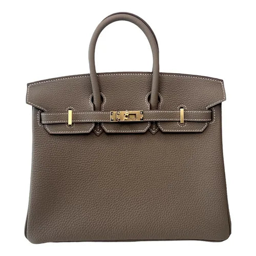 Hermés Birkin 25 Etoupe Togo Gold Hardware