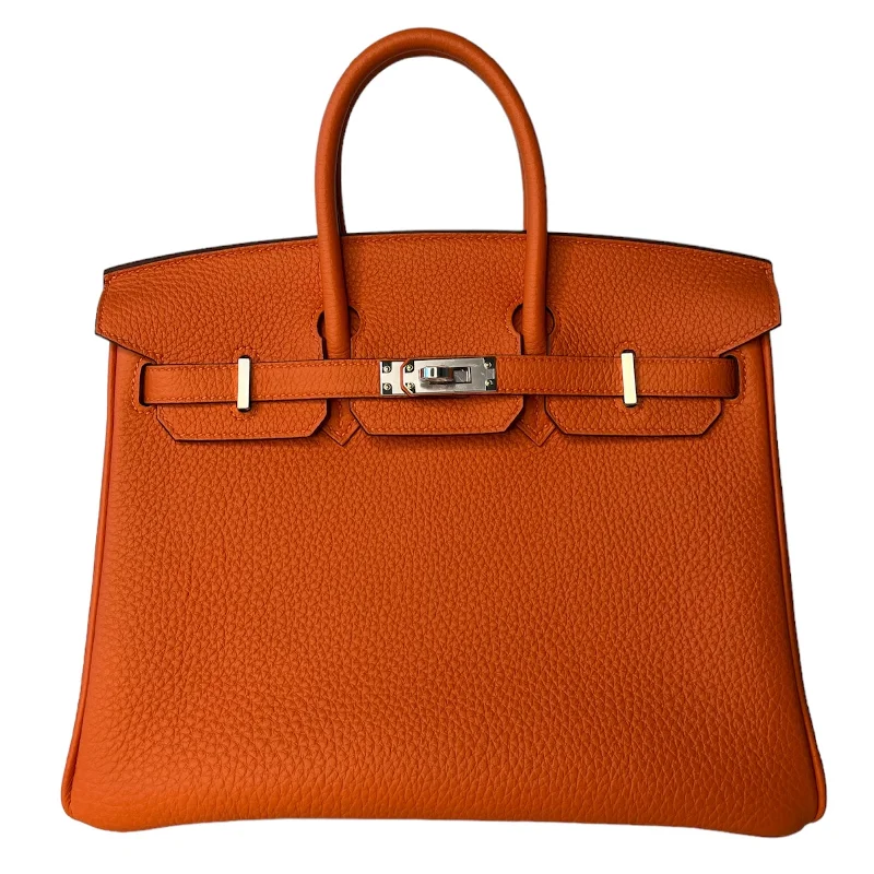 Hermès Birkin 25 Orange Togo Palladium Hardware