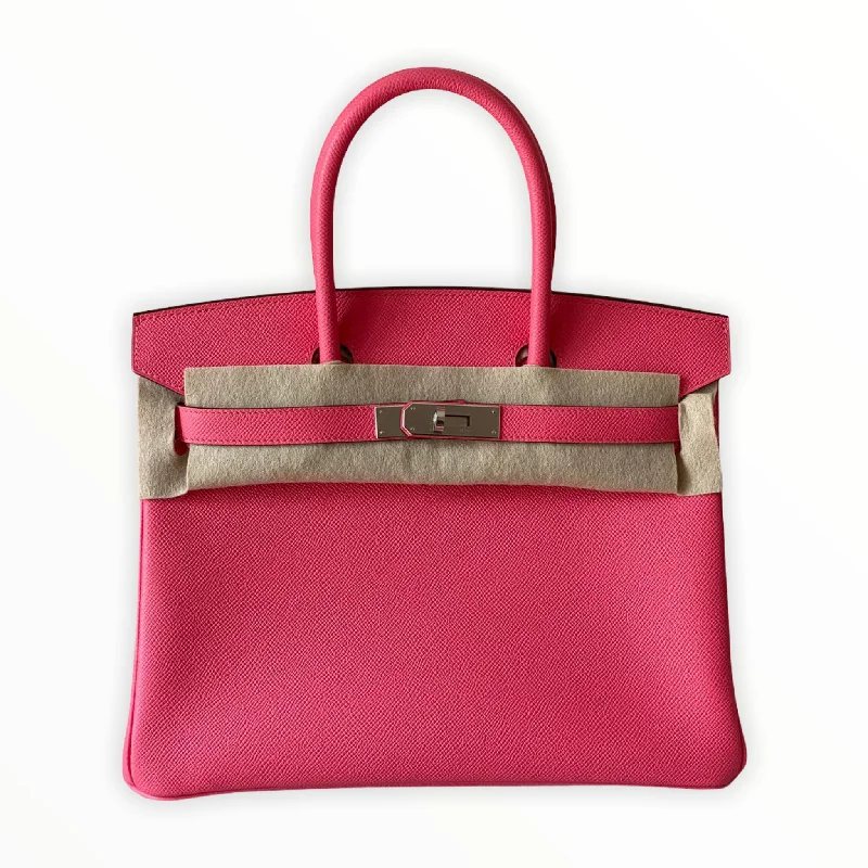 Hermès Birkin 30 Rose Azalee Epsom Palladium Hardware