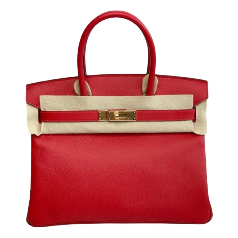 Hermès Birkin 30 Rouge Casaque Epsom Gold Hardware