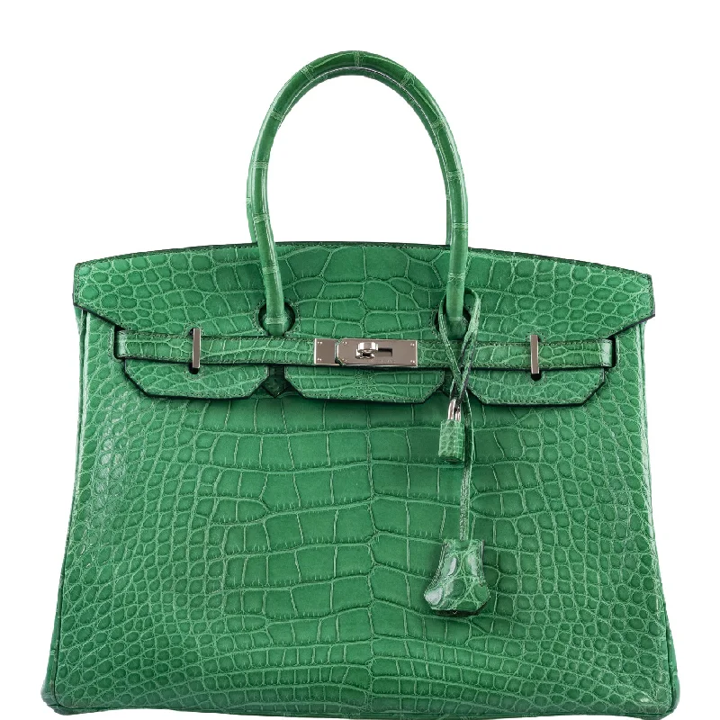 Hermès Birkin 35 Cactus Matte Alligator Palladium Hardware