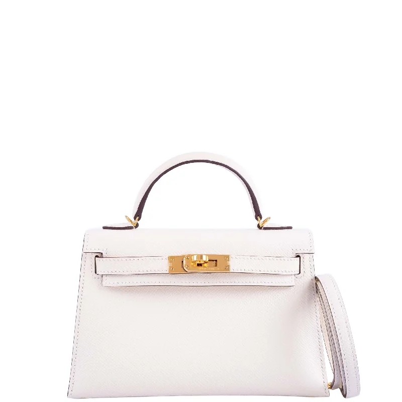 Hermès Kelly 20 Mini Sellier Nata Epsom Gold Hardware