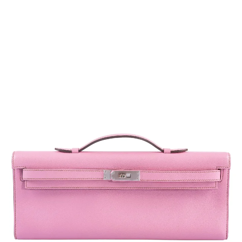 Hermès Kelly Cut Bubblegum 5P Pink Swift Palladium Hardware