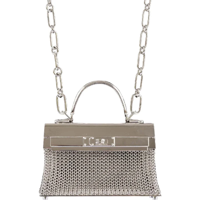 Hermès Kelly Sac Bijou Chaine in Sterling Silver