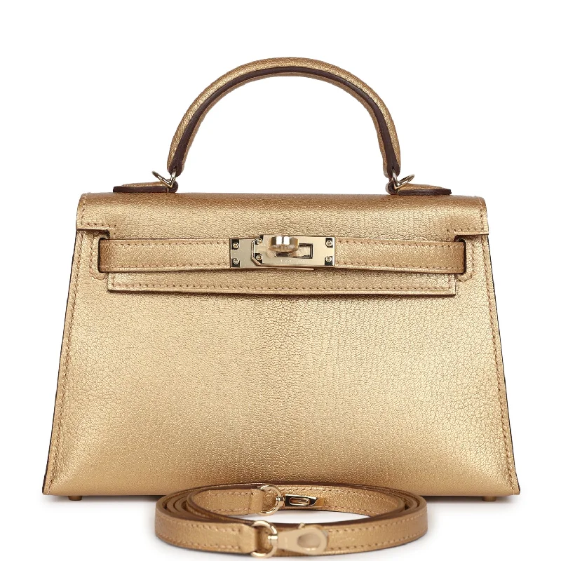 Hermes Kelly Sellier 20 Dore Chevre Chamkilight Permabrass Hardware