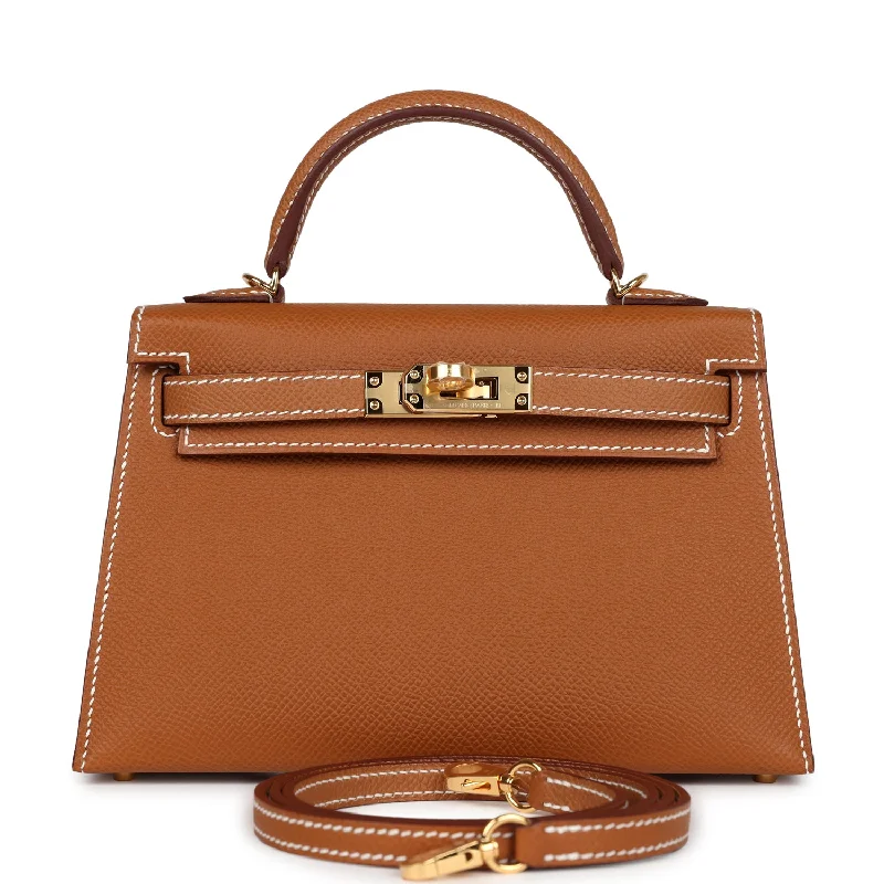 Hermes Kelly Sellier 20 Gold Epsom Gold Hardware