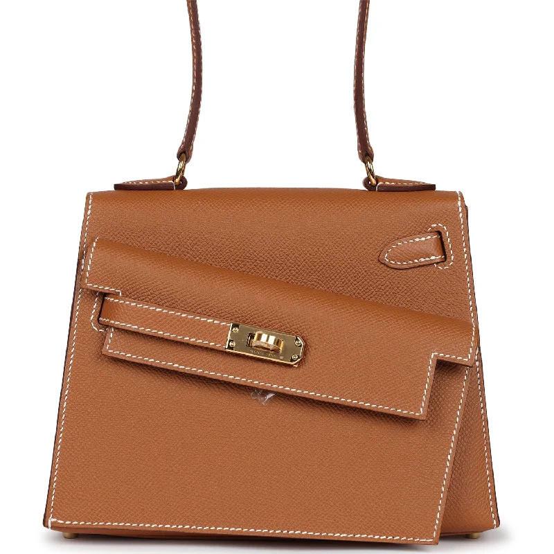 Hermes Kelly Sellier en Desordre 20 Gold Epsom Gold Hardware