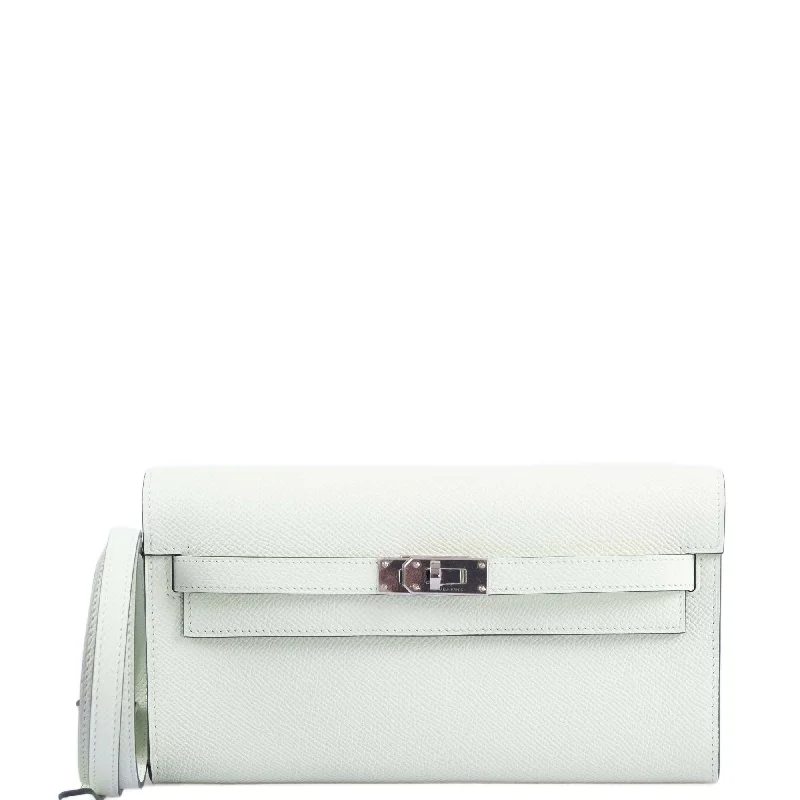 Hermès Kelly To Go Wallet Vert Fizz Epsom Palladium Hardware