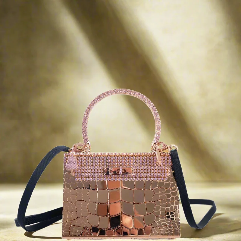 Hermès Mini Sac Bijou Kelly 18k Rose Gold & 80 ct. Pink Sapphire's  by Pierre Hardy