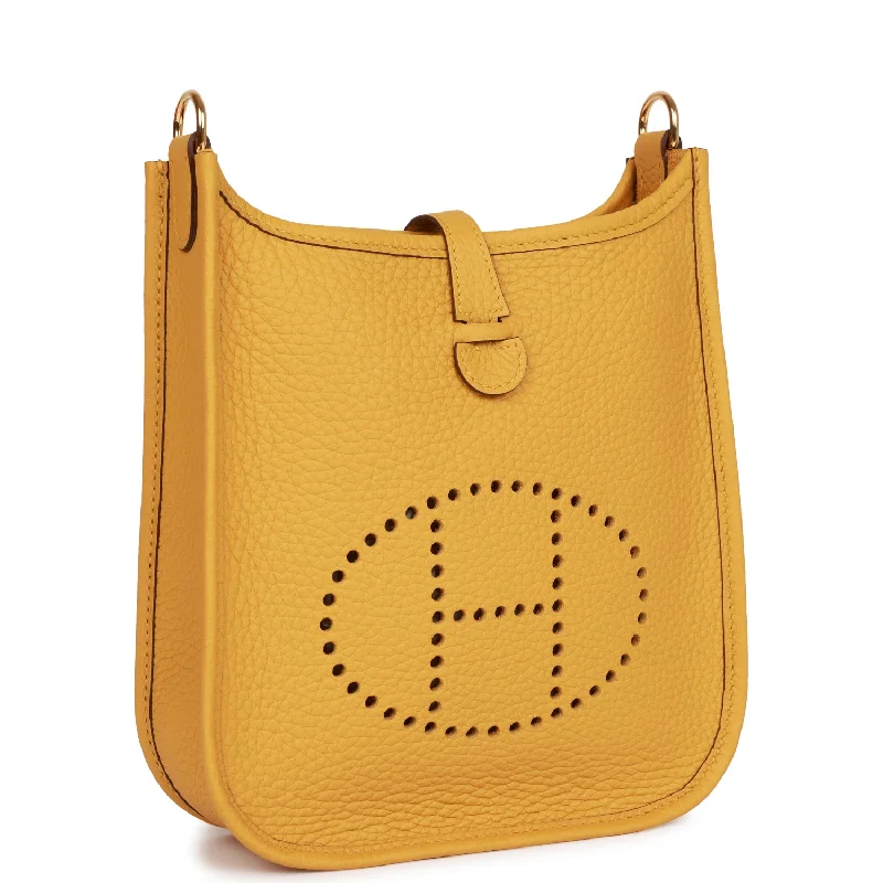 Hermes Evelyne TPM Jaune Ambre Clemence Gold Hardware