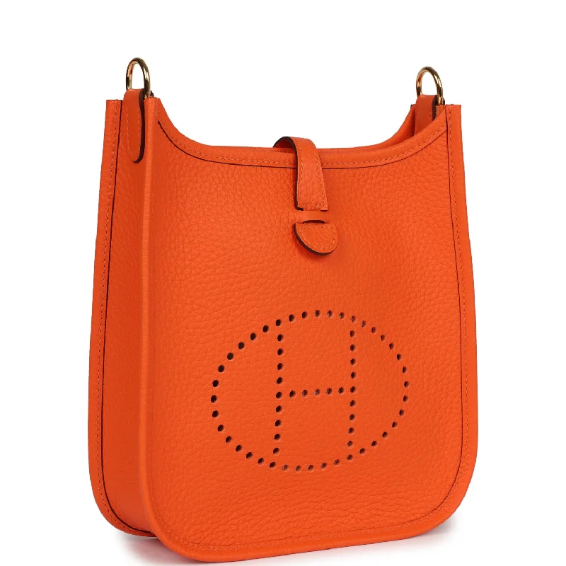 Hermes Evelyne TPM Orange Minium Clemence Gold Hardware