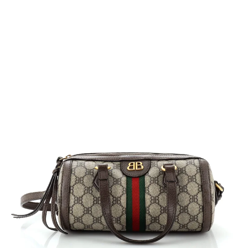 x Gucci The Hacker Project Boston Bag BB Coated Canvas Small