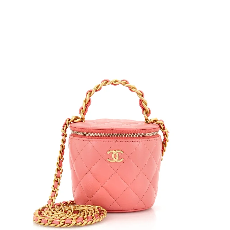 Afternoon Tea Vanity Bucket Bag Quilted Lambskin